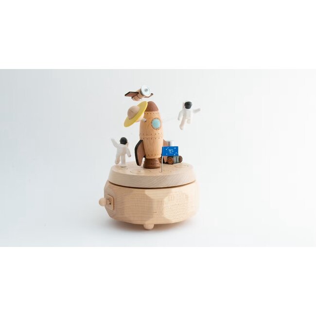 WOODERFUL LIFE BOITE À MUSIQUE ANIMÉE "SPATIONAUTE" N°63