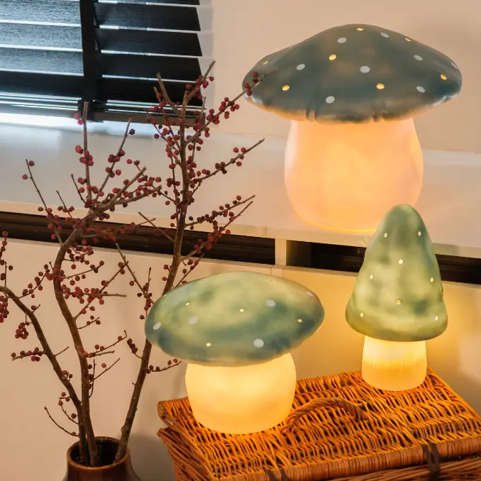 LAMPES CHAMPIGNON - COULEURS D'HIVER