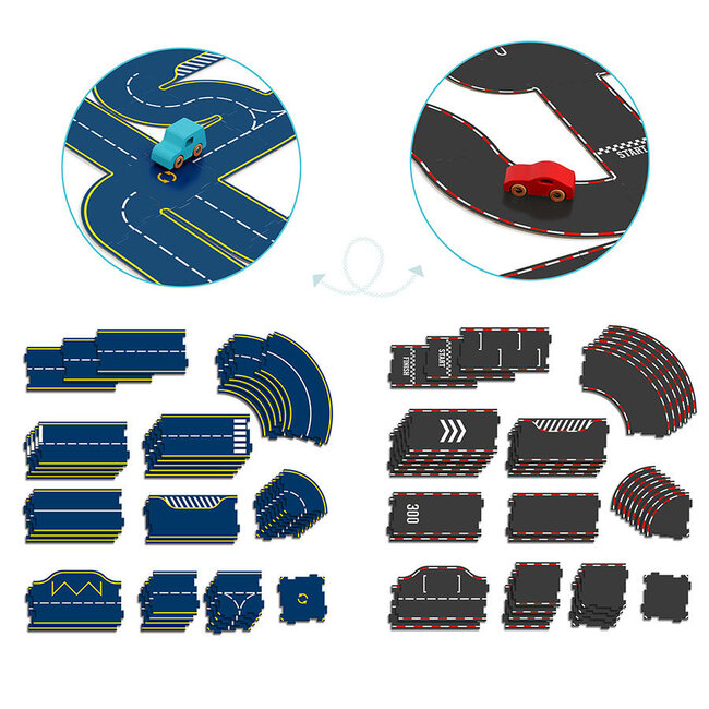 VILAC CIRCUIT RÉVERSIBLE EN CARTON VILACITY