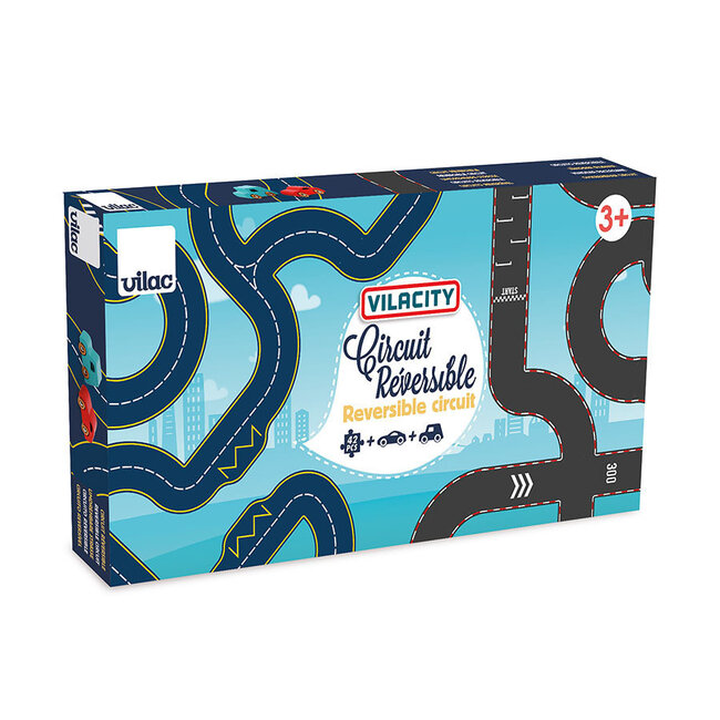 VILAC CIRCUIT RÉVERSIBLE EN CARTON VILACITY
