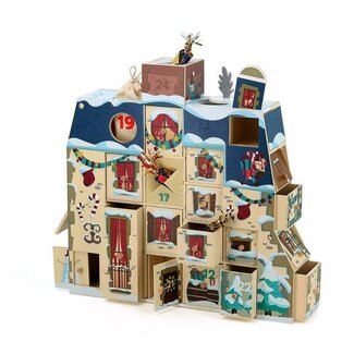 VILAC CALENDRIER DE L'AVENT PERPÉTUEL BOIS - MAISON À REMPLIR