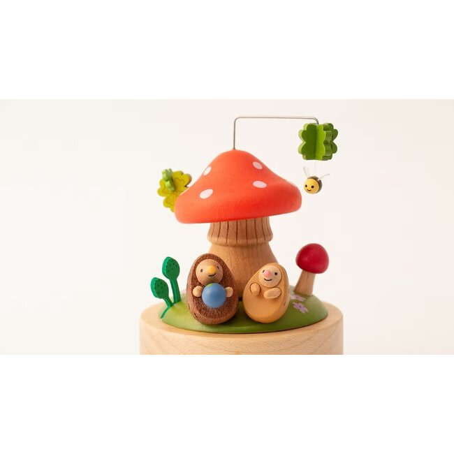 WOODERFUL LIFE BOITE À MUSIQUE ANIMÉE "TRÈFLE À 4 FEUILLES" N°69