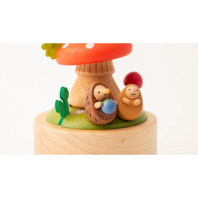 WOODERFUL LIFE BOITE À MUSIQUE ANIMÉE "TRÈFLE À 4 FEUILLES" N°69