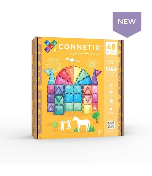 CONNETIX CONNETIX - GLITTER CASTLE PACK 48PCS