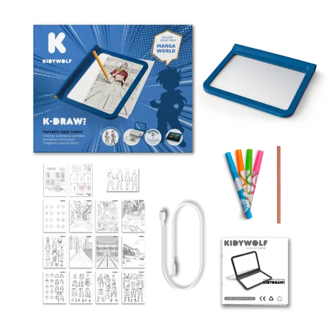 KIDYWOLF TABLETTE LUMINEUSE KIDYDRAW-PRO - MANGA