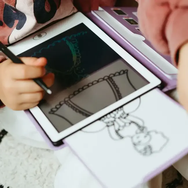 KIDYWOLF TABLETTE À DESSIN LCD KIDYDRAW-MINI - PRINCESSES AUTOUR DU MONDE