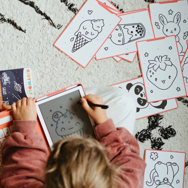 KIDYWOLF TABLETTE À DESSIN LCD KIDYDRAW-MINI - KAWAI