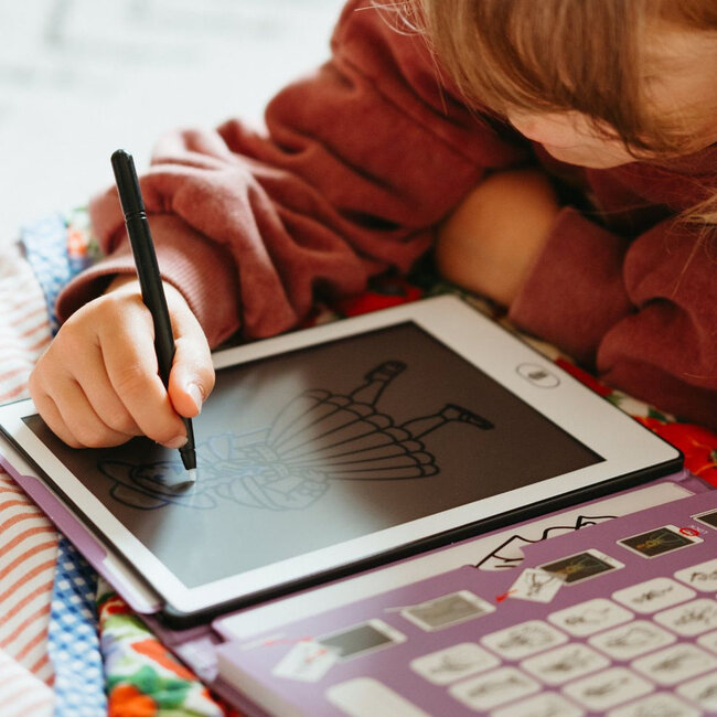 KIDYWOLF TABLETTE À DESSIN LCD KIDYDRAW-MINI - PRINCESSES AUTOUR DU MONDE