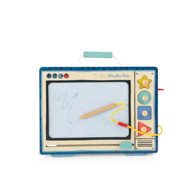 MOULIN ROTY ARDOISE MAGNÉTIQUE BOIS - PUCE ET PILOU