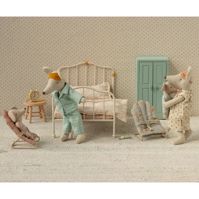 MAILEG TENUE PAPA & PAPI SOURIS MAILEG - PYJAMA MENTHE / SABLE