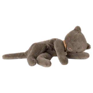 MAILEG PELUCHE CHATON ENDORMI MEDIUM 37CM GRIS