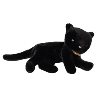 MAILEG PELUCHE CHATON ENDORMI MEDIUM 37CM NOIR