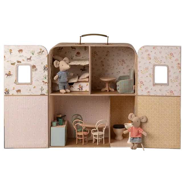 MAILEG VALISETTE MAISON SUITCASA POUR PETITES SOURIS