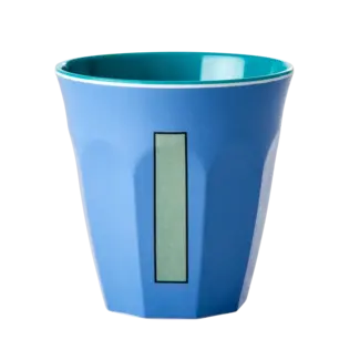 RICE GOBELET ALPHABET RICE - LETTRE I - PLAIN BLUE