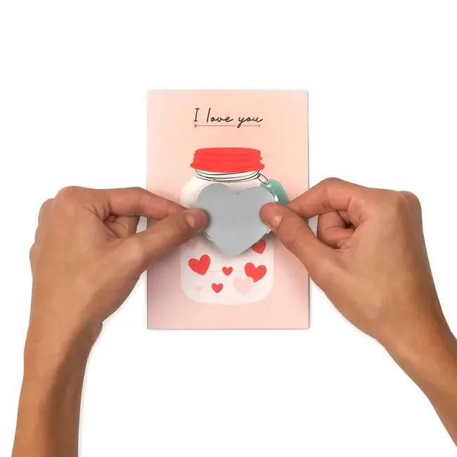 LEGAMI CARTE À GRATTER PERSONALISABLE - I LOVE YOU