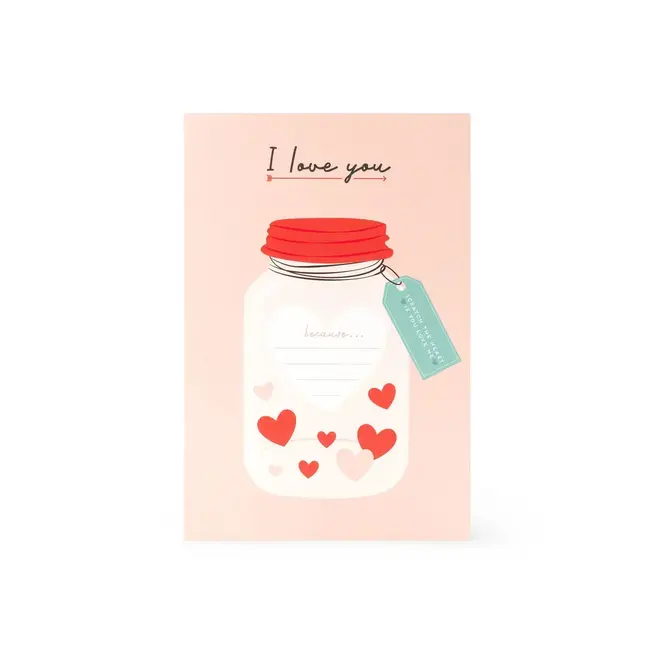 LEGAMI CARTE À GRATTER PERSONALISABLE - I LOVE YOU