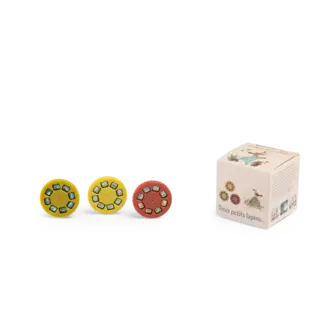 MOULIN ROTY BOÎTE DE 3 DISQUES À HISTOIRE - TROIS PETITS LAPINS