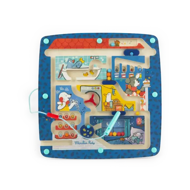 MOULIN ROTY LABYRINTHE MAGNÉTIQUE 18M+ PUCE ET PILOU