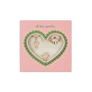 KONGES SLOJD SET DE BIJOUX CORNET DE GLACE & CUPCAKE