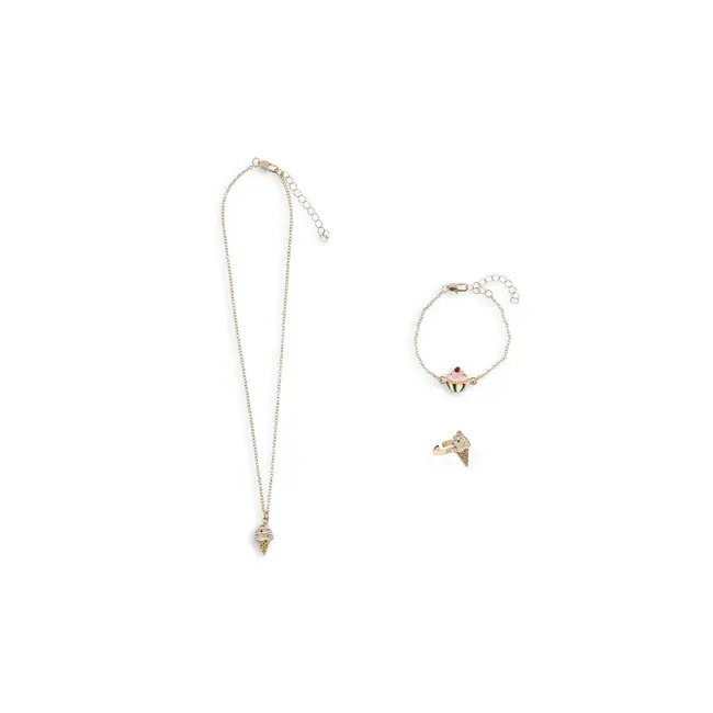 KONGES SLOJD SET DE BIJOUX CORNET DE GLACE & CUPCAKE