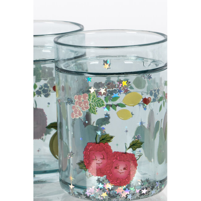 KONGES SLOJD 2 VERRES À PAILLETTES - FRUITY