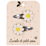 LUCIOLE ET PETIT POIS 2 X BARRETTES 4CM - MARGUERITES