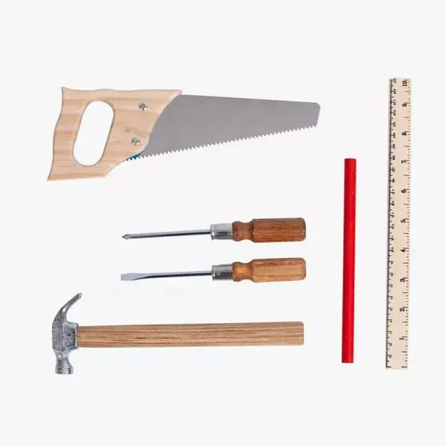 MOULIN ROTY VALISE DE BRICOLAGE 6 OUTILS - LES JOUETS D'HIER