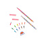 2 X CRAYONS MINES EMPILABLES + GOMME - ARC-EN-CIEL