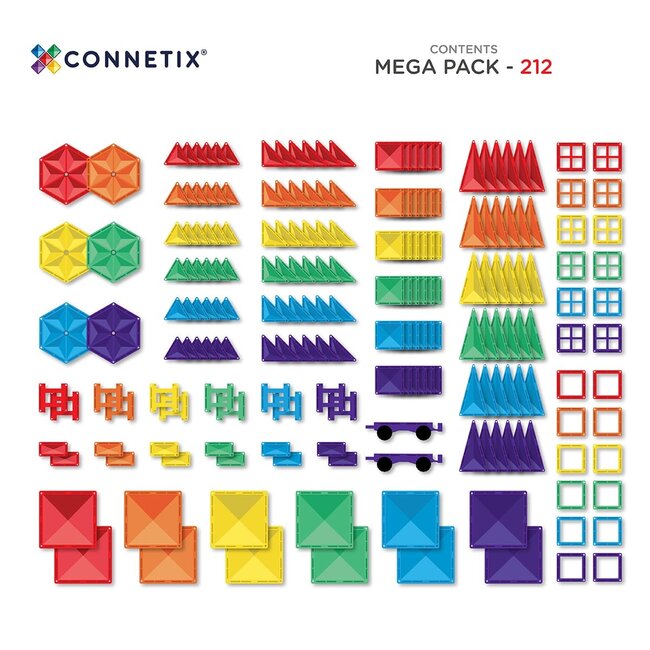 CONNETIX CONNETIX - RAINBOW MEGA PACK 212PCS