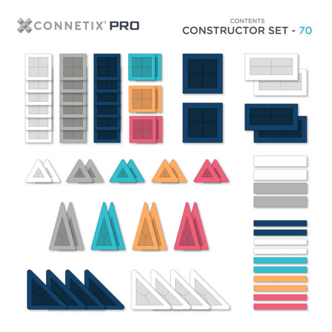 CONNETIX CONNETIX - PRO CONSTRUCTOR SET 70PCS