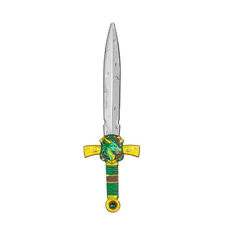 GREAT PRETENDERS DÉGUISEMENT - ÉPÉE EN MOUSSE - DRAGON VERT