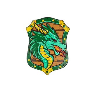 GREAT PRETENDERS DÉGUISEMENT - BOUCLIER EN MOUSSE - DRAGON VERT