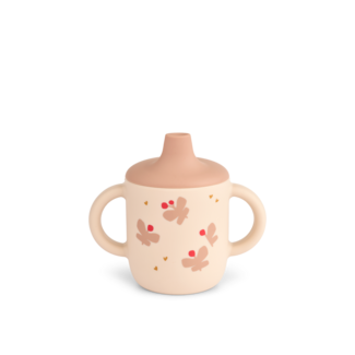LIEWOOD TASSE SILICONE AVEC BEC NEIL - BUTTERFLY APPLE BLOSSOM