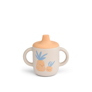 LIEWOOD TASSE SILICONE AVEC BEC NEIL - PINEAPPLE SANDY