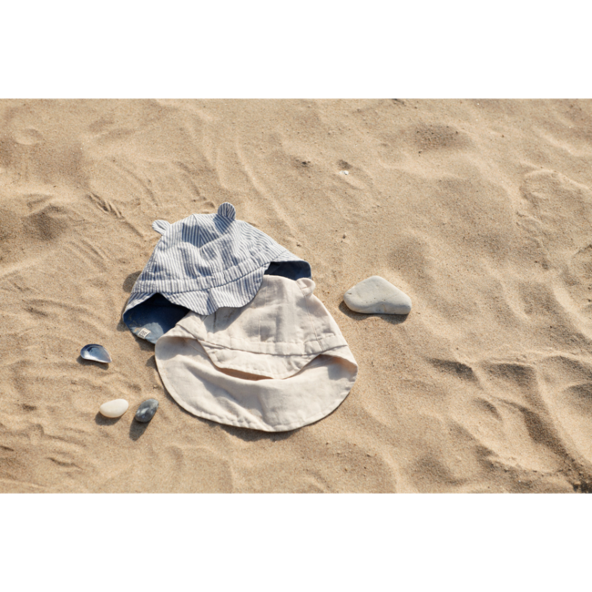 LIEWOOD CHAPEAU DE SOLEIL RÉVERSIBLE GORM - BLUE WAVE CREME DE LA CREME