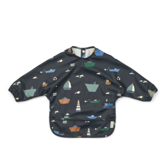 LIEWOOD BAVOIR TABLIER AVEC MANCHES MERLE - SAILING CLASSIC NAVY