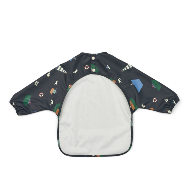 LIEWOOD BAVOIR TABLIER AVEC MANCHES MERLE - SAILING CLASSIC NAVY