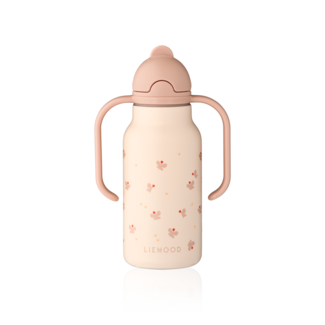 LIEWOOD GOURDE BÉBÉ AVEC ANSES 250ML KIMMIE - MINI BUTTERFLY APPLE BLOSSOM