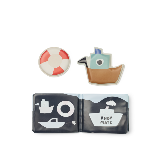 LIEWOOD LIVRE DE BAIN MAGIQUE WAYLON - SAILING SANDY