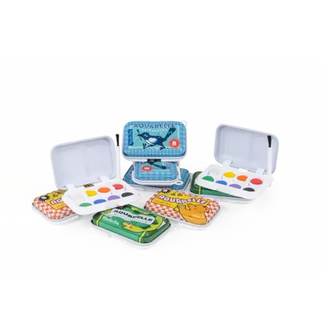 MOULIN ROTY MINI PALETTE AQUARELLE BLEU - LES PETITES MERVEILLES