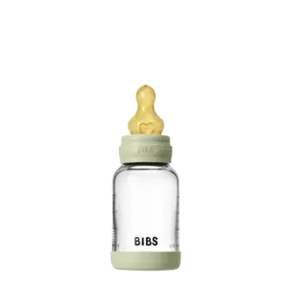 BIBS BIBERON BIBS VERRE 120ML - TÉTINE LATEX - SAGE
