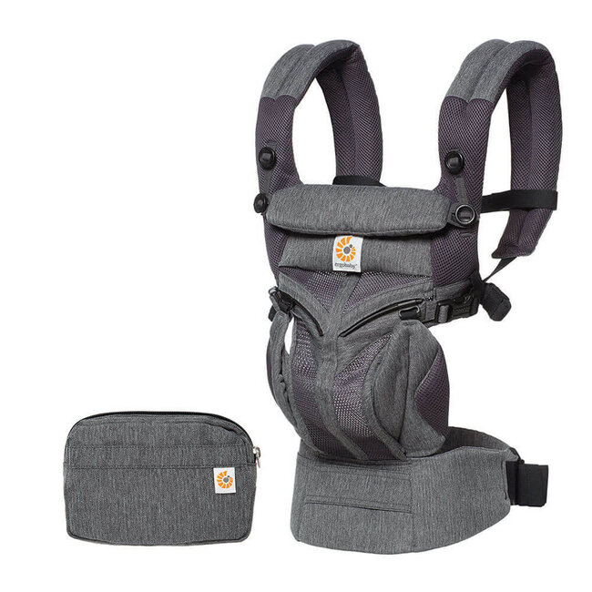 ERGOBABY PORTE BEBE - OMNI 360 - CLASSIC MESH - CHARCOAL GREY