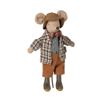 MAILEG GRAND-PÈRE SOURIS MAILEG 16CM