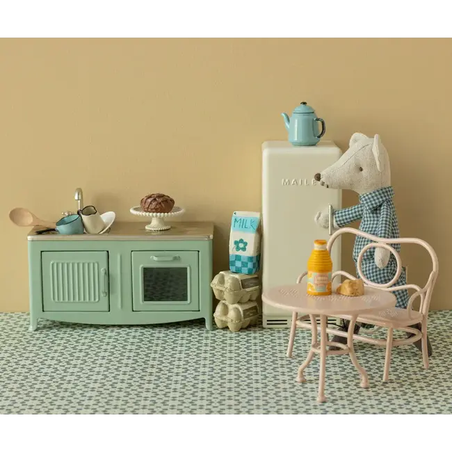 MAILEG GRANDE CUISINIÈRE MÉTAL SOURIS MAILEG MENTHE 7,5X14CM