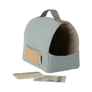 MAILEG PANIER NICHE TRANSPORTABLE CHIEN & CHAT MAILEG - BLEU POUDRÉ