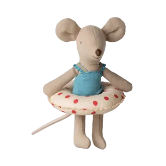 MAILEG PETITE SOEUR SOURIS 10CM AVEC BOUÉE - COLLECTION PLAGE
