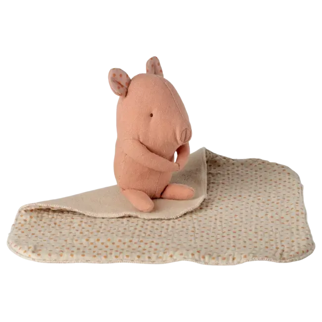 MAILEG PELUCHE LULLABY FRIENDS - MINI COCHON ROSE