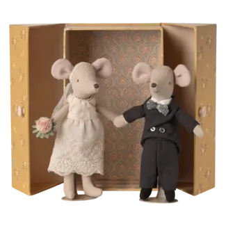MAILEG PAPA ET MAMAN SOURIS MAILEG 15CM - COUPLE DE MARIÉS