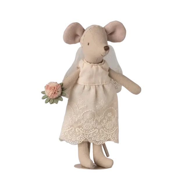 MAILEG PAPA ET MAMAN SOURIS MAILEG 15CM - COUPLE DE MARIÉS