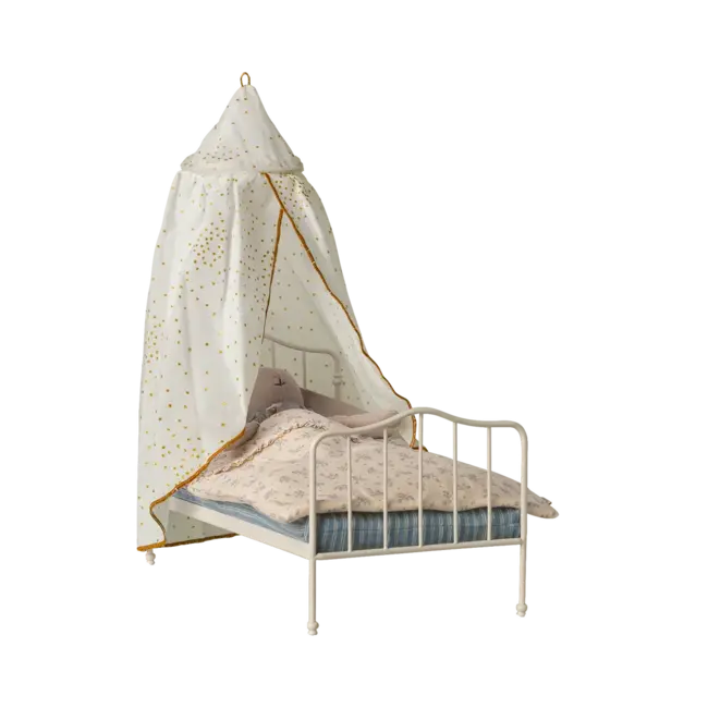 MAILEG CIEL DE LIT POUR SOURIS - BLANC CASSÉ